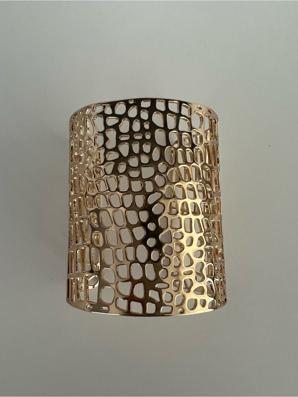 BCBGMaxAzria Gold Cutout Cuff Bracelet